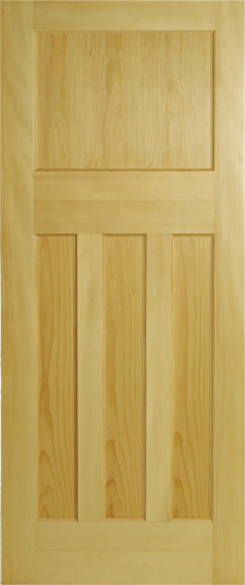 1930's 4 Panel Clear Pine Internal Door